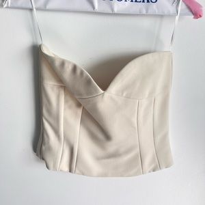 Zara bone corset oyster white XS